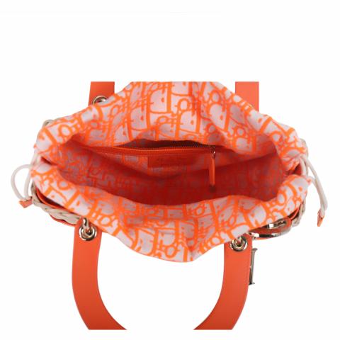 Sell Christian Dior Medium Wicker Lady Dior Bag - Orange